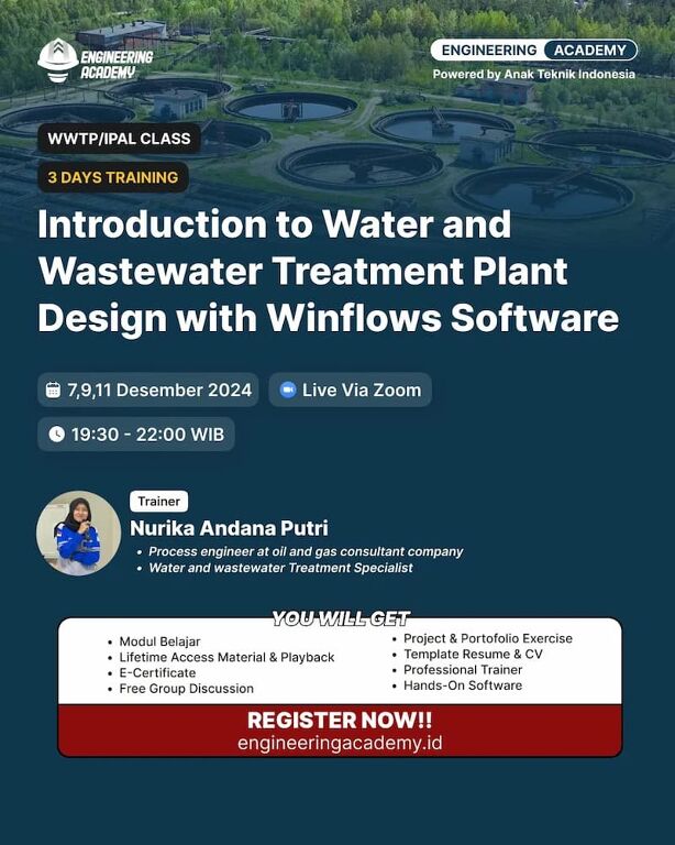 Introduction to Water and Wastewater Treatment Plant Design with Winflows Software